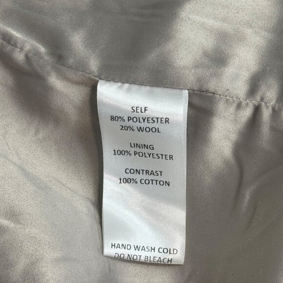 All Row Sherpa Women’s Jacket M/L Beige With Neon Yellow Trim Full Zipper - Picture 5 of 6